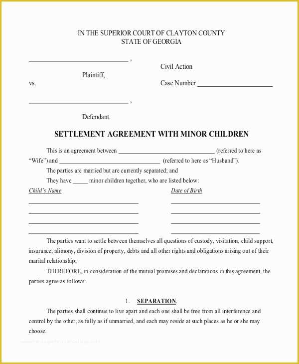 Visitation Agreement Template Free Of Child Support Agreement Letter Template Templates