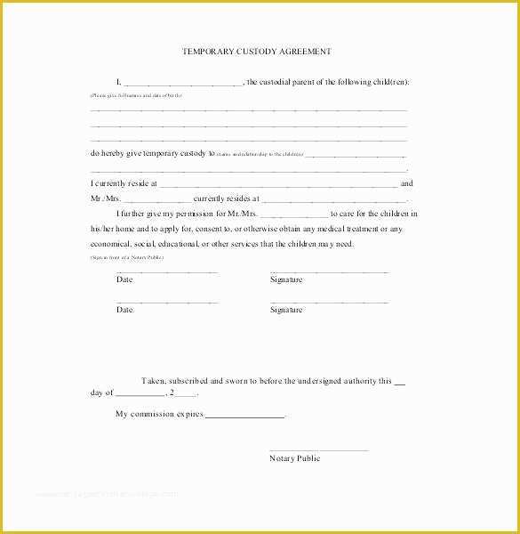 Visitation Agreement Template Free Of Full Custody Agreement Template – Hazstyle