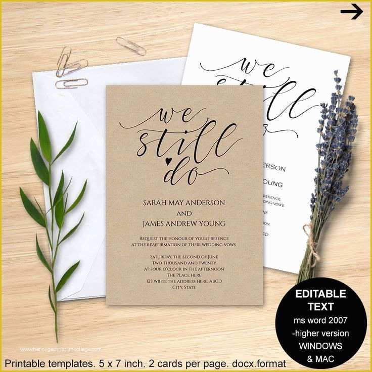 Vow Renewal Invitation Templates Free Of 50 Best Diy Wedding Invitations Images On Pinterest