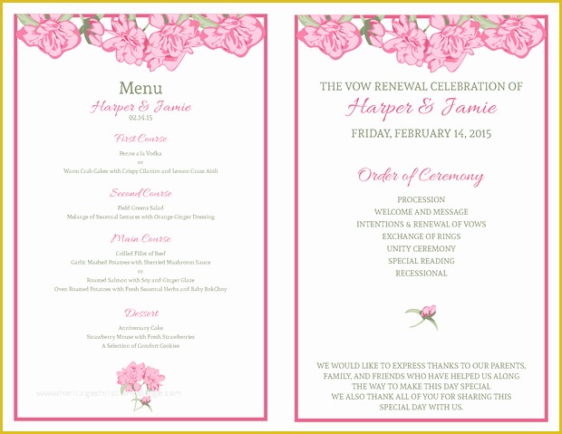 Vow Renewal Invitation Templates Free Of Free Vow Renewal Invitation Suite Pink Roses