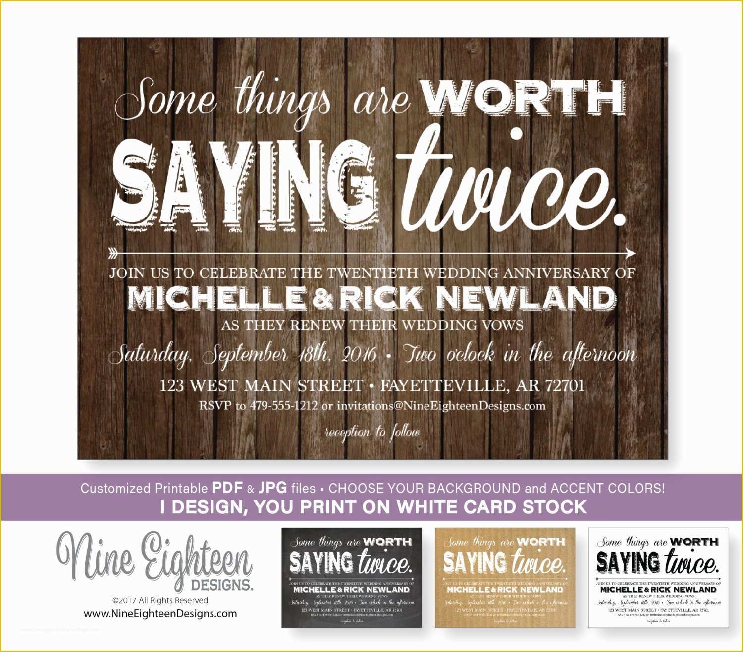 Vow Renewal Invitation Templates Free Of Vow Renewal Invitation some Things are Worth Saying Twice