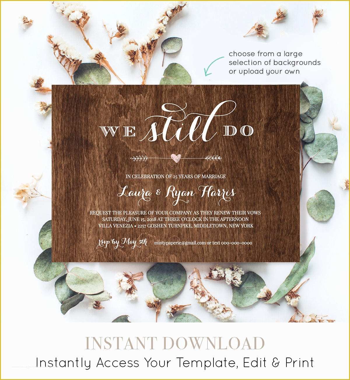 Vow Renewal Invitation Templates Free Of Vow Renewal Invitation Template We Still Do Instant
