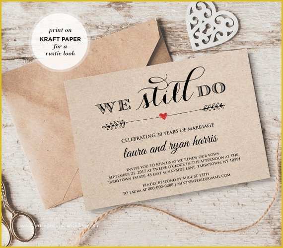 Vow Renewal Invitation Templates Free Of Vow Renewal Invitation Template We Still Do Instant