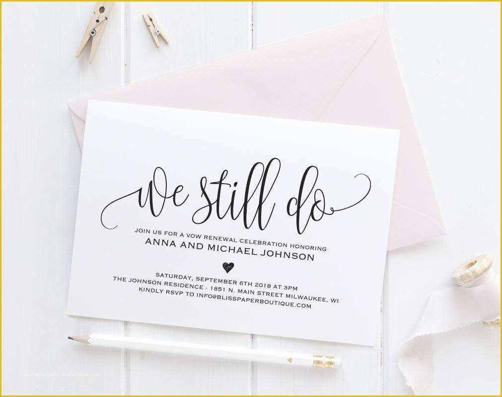 Vow Renewal Invitation Templates Free Of Vow Renewal Invitation Vow Renewal Invite We Still Do