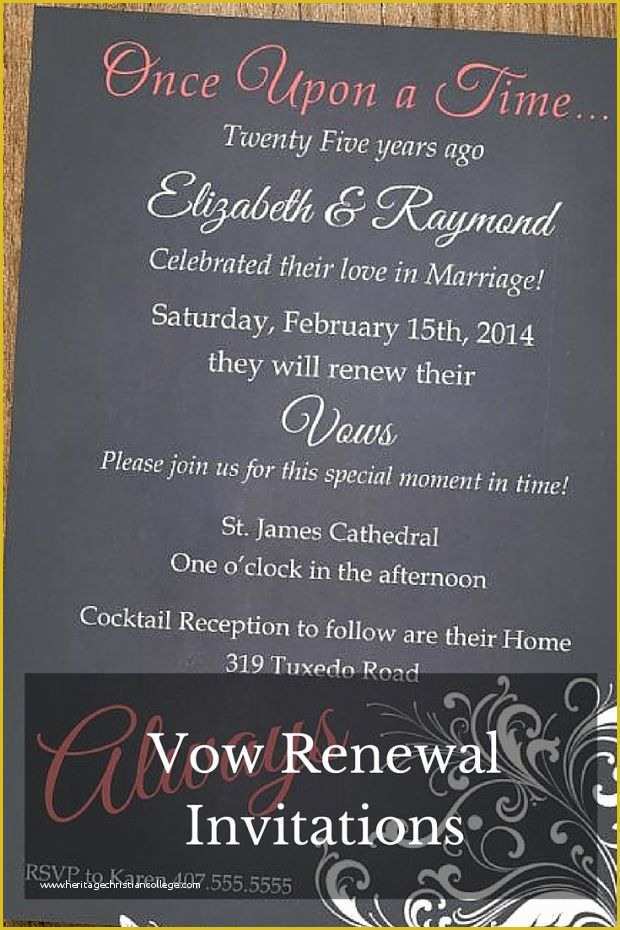 60 Vow Renewal Invitation Templates Free Heritagechristiancollege