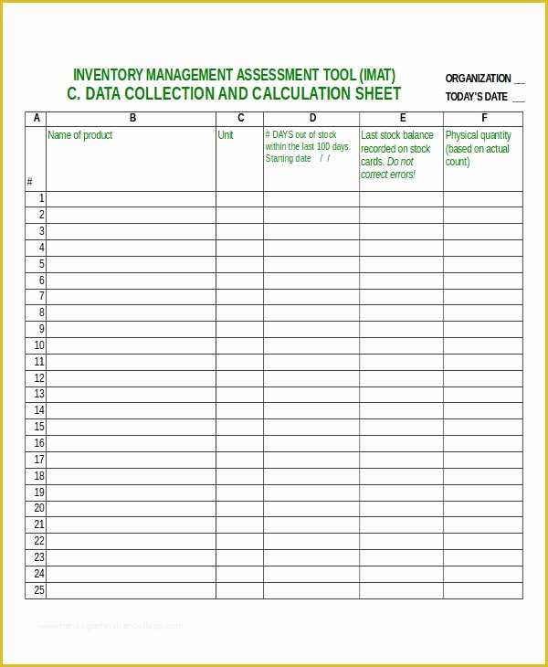 Warehouse Inventory Excel Template Free Download Of 17 Inventory Template Free Sample Example format