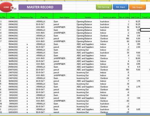 Warehouse Inventory Excel Template Free Download Of Abcaus Excel Inventory Template and Tracker Download