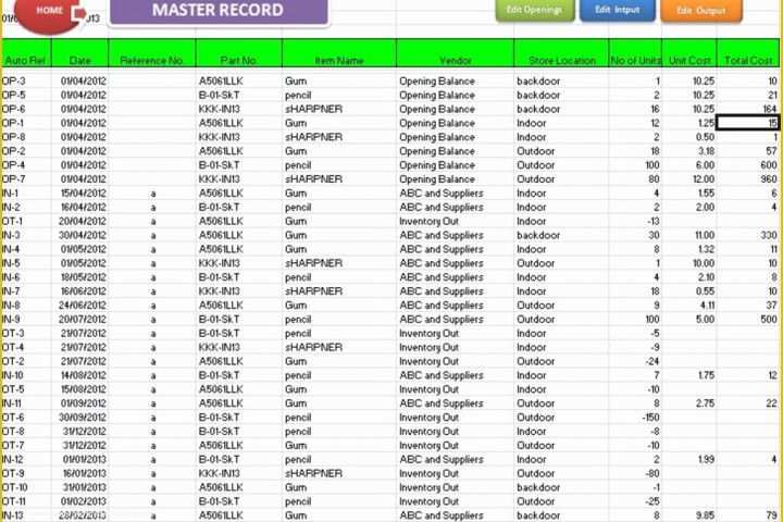 Warehouse Inventory Excel Template Free Download Of Abcaus Excel Inventory Template and Tracker Download