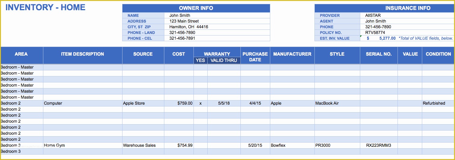 Warehouse Inventory Excel Template Free Download Of Free Excel Inventory Templates