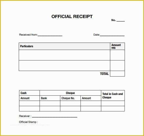 Warehouse Receipt Template Free Of 7 General Receipt Templates Free Samples Examples