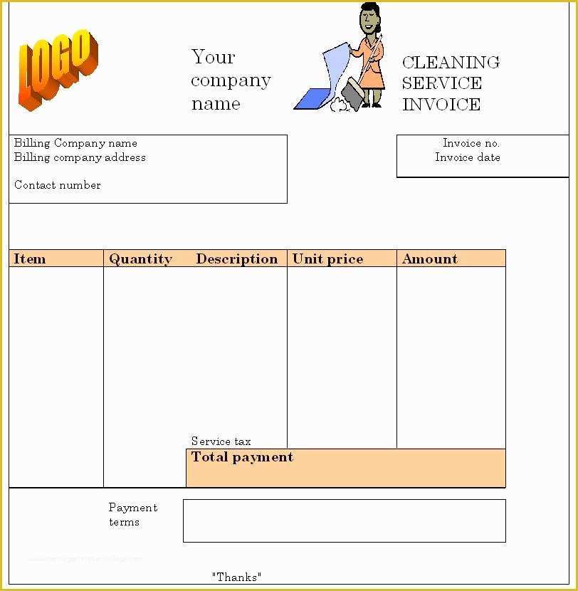 Warehouse Receipt Template Free Of Cleaning Invoice Template Word