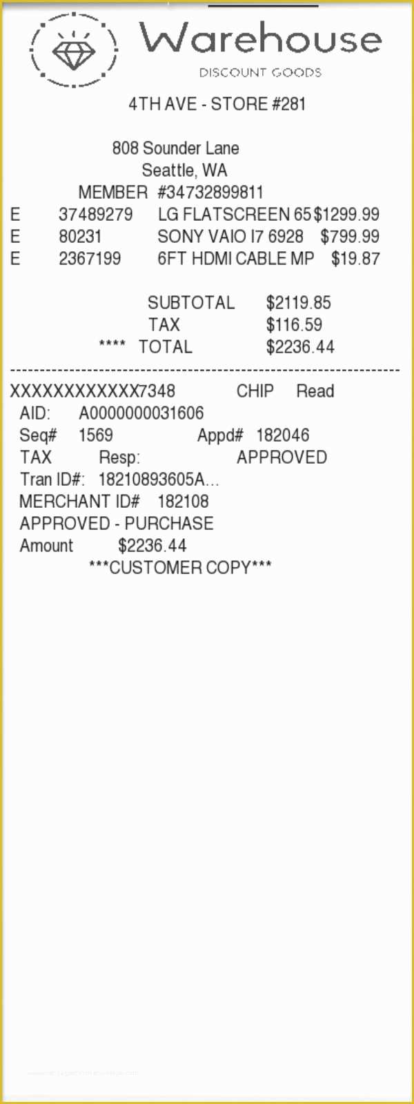 Warehouse Receipt Template Free Of Warehouse Receipt