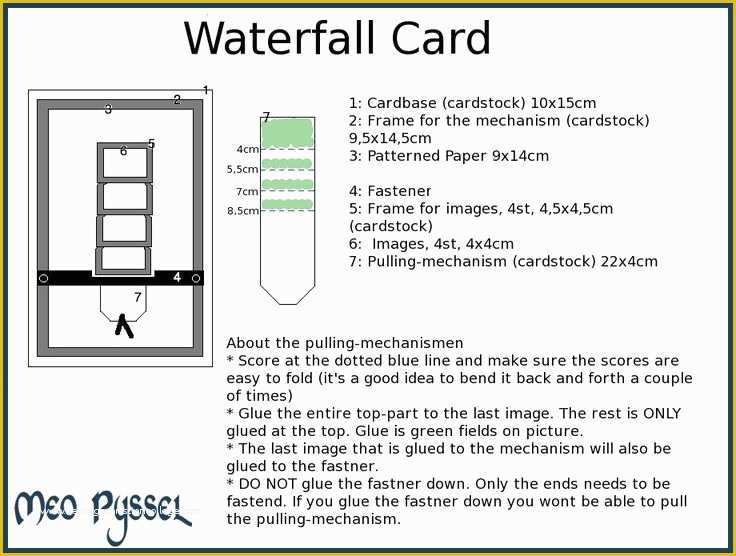 Waterfall Card Template Free Of 18 Best Pull Tab Waterfall Cards Images On Pinterest