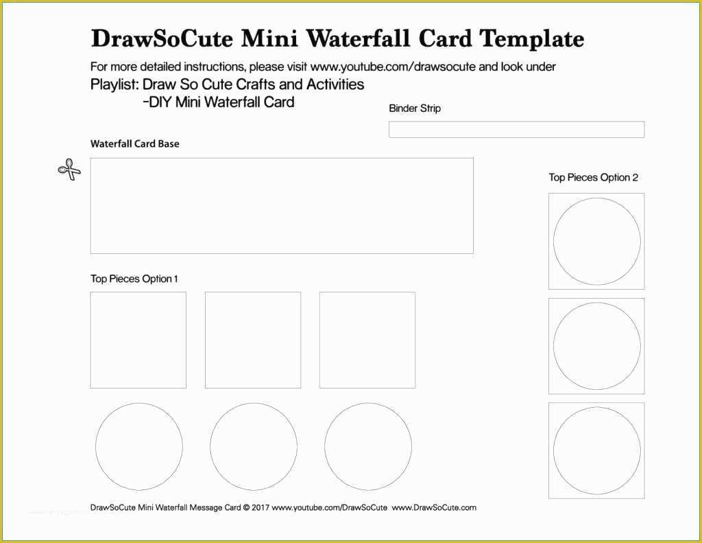 Waterfall Card Template Free Of Elegant Models Waterfall Card Template Free