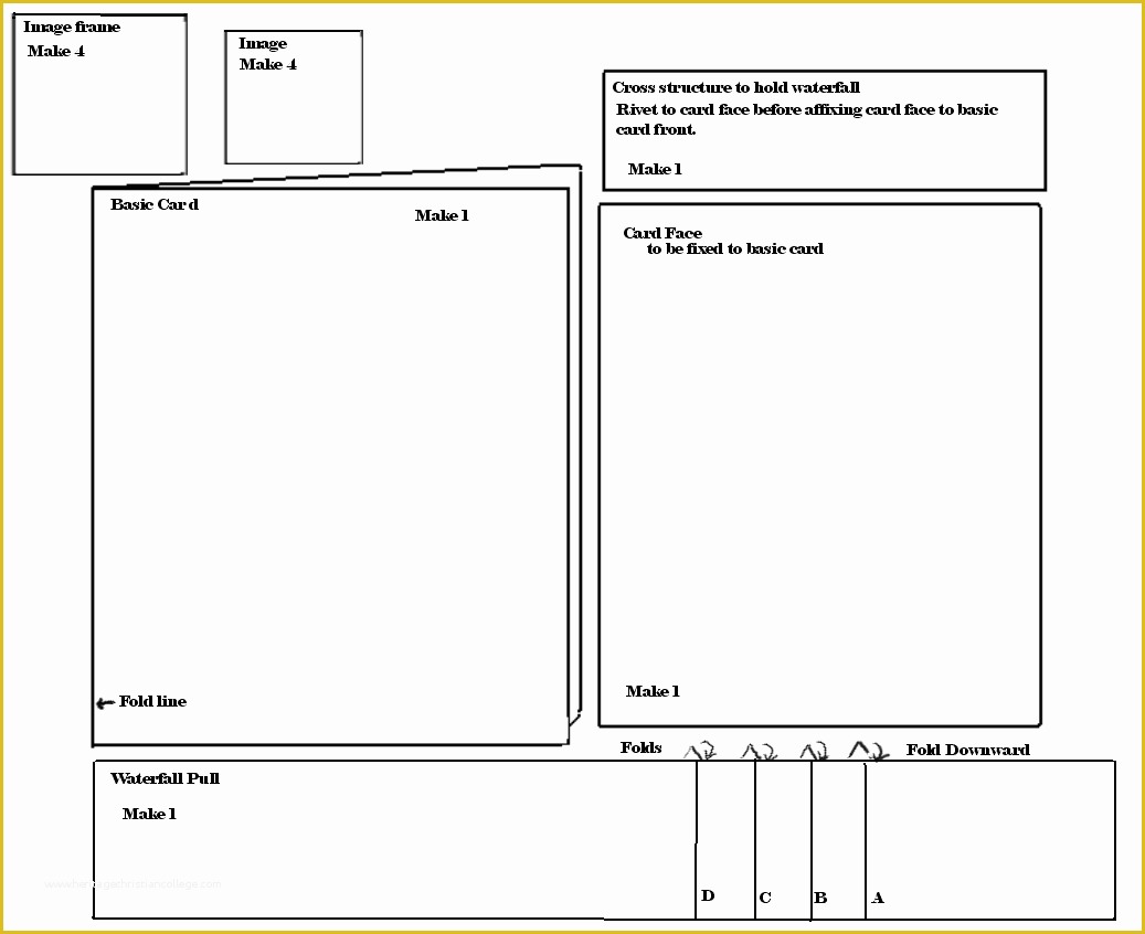 Waterfall Card Template Free Of Models for Making Visual Displays as Stimuli for