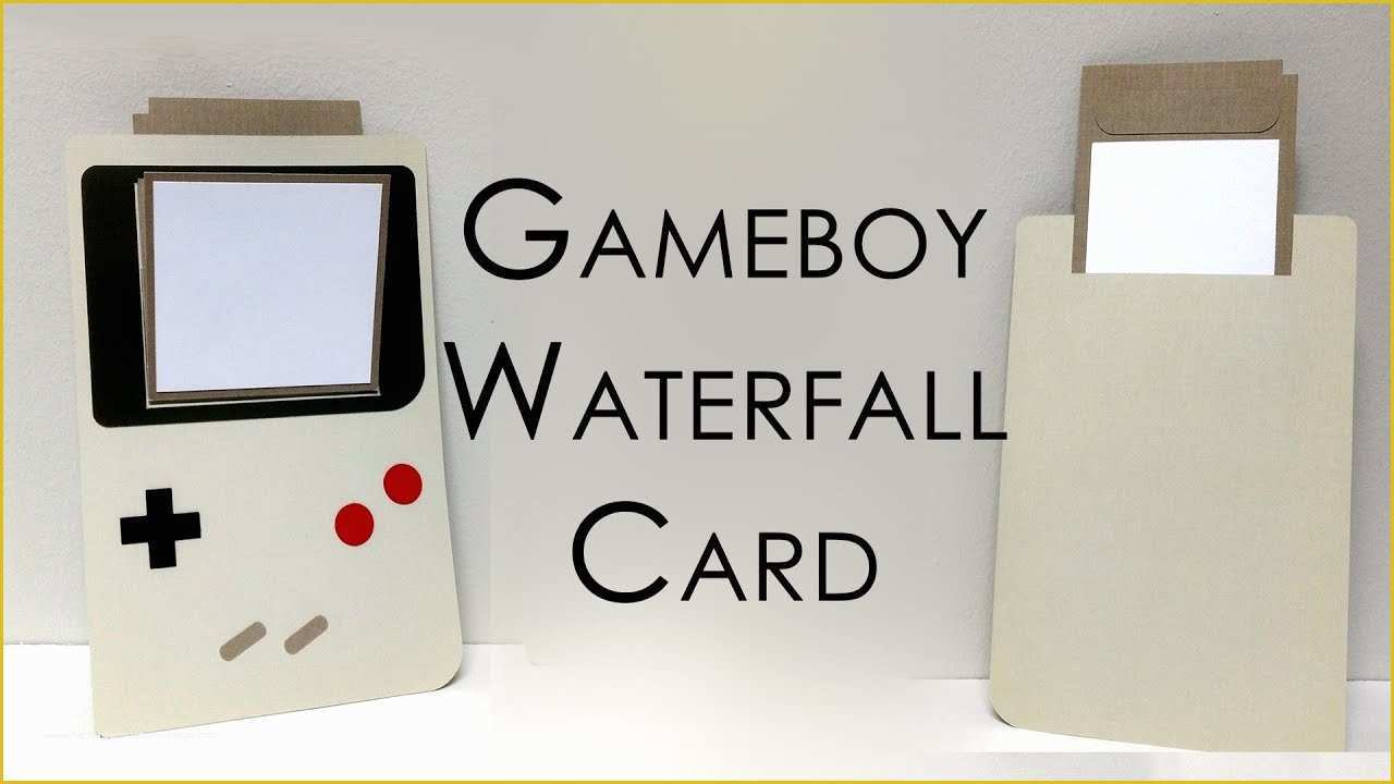 Waterfall Card Template Free Of [tutorial Template] Gameboy Waterfall Card