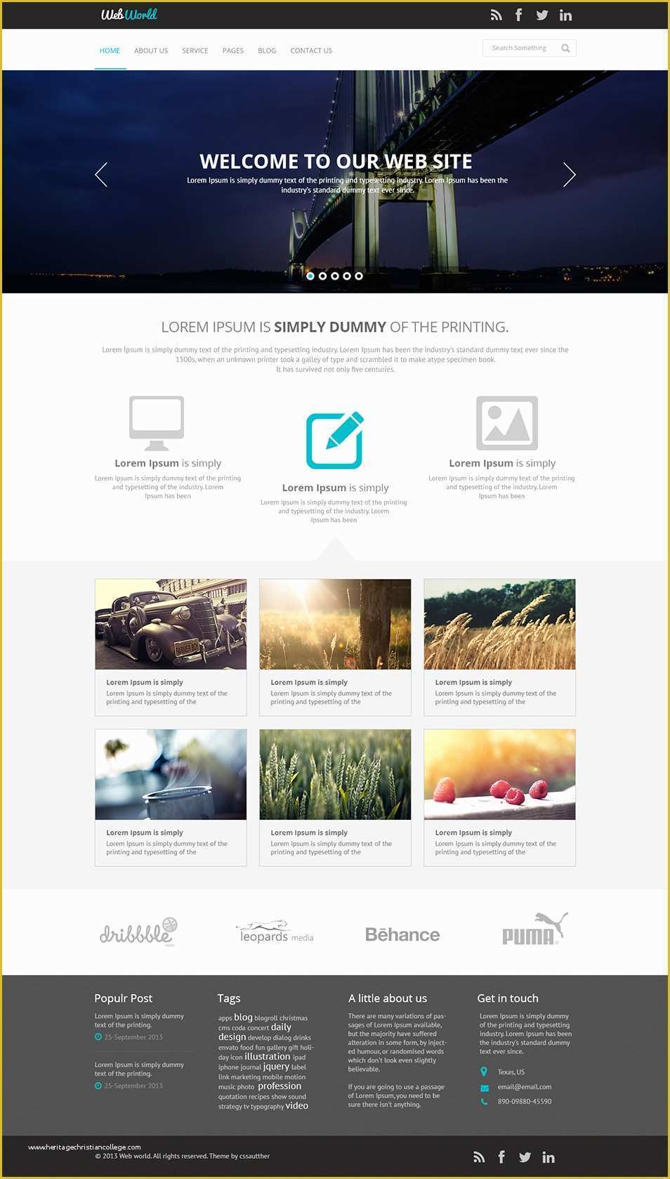 Web Design Templates Free Of 12 Free Business Website Template Psd Business