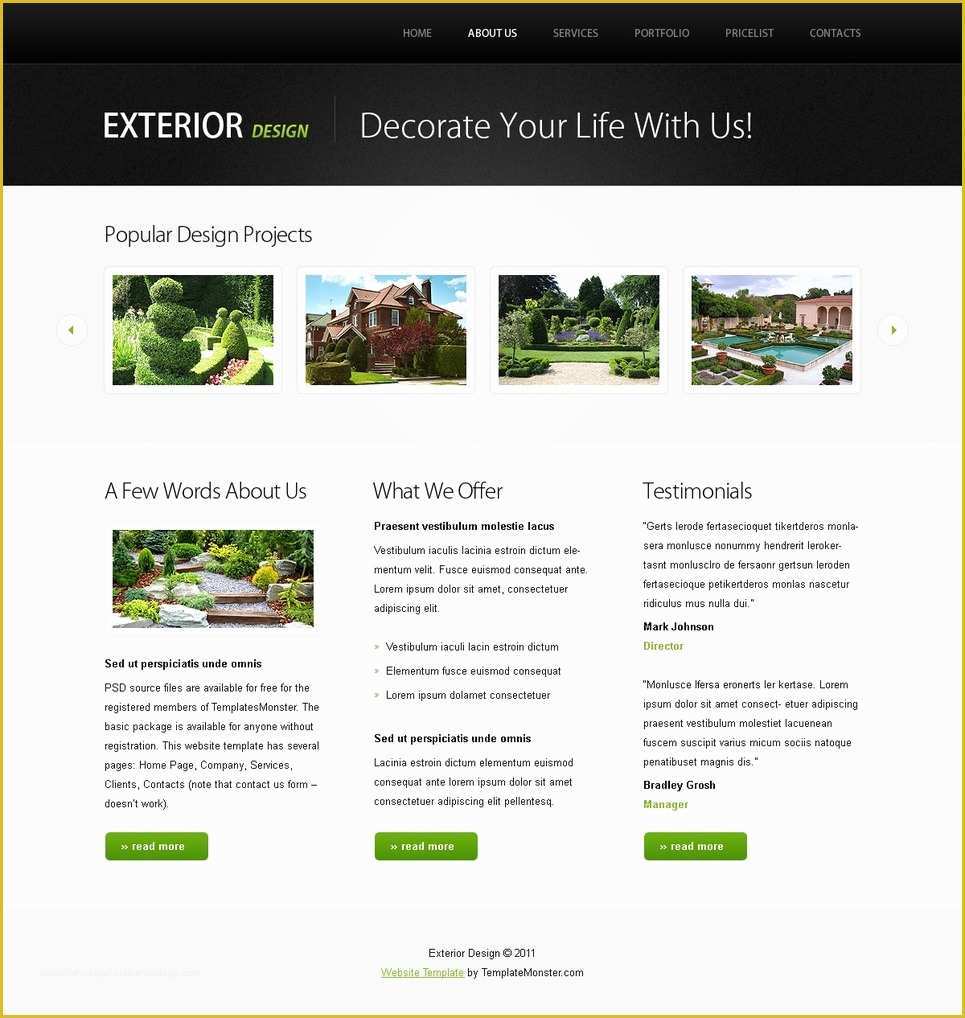 Web Design Templates Free Of Free Website Template W Jquery Slideshow Design