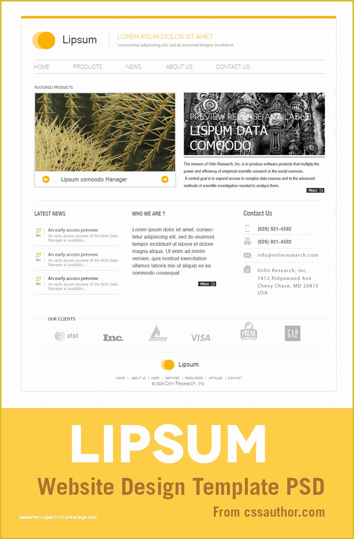 Web Design Templates Free Of Minimal Website Design Psd Template for Free Download