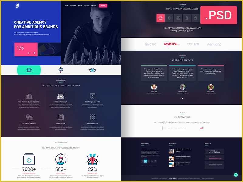 Web Design Templates Psd Free Download Of Creative Website Design Free Psd by Sandeep Kasundra