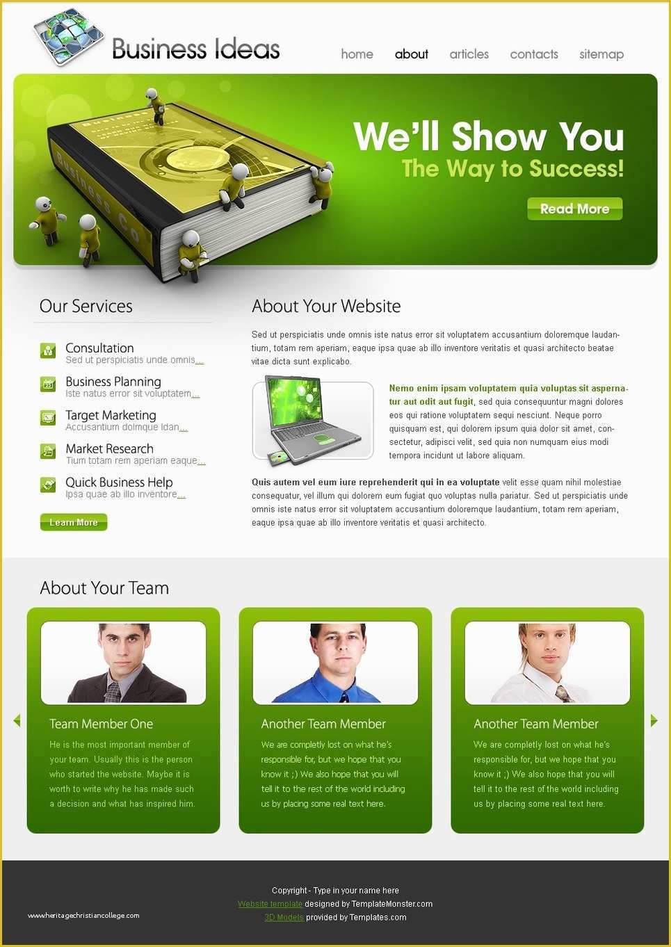 Web Developer Website Template Free Of Free Website Template Business Ideas