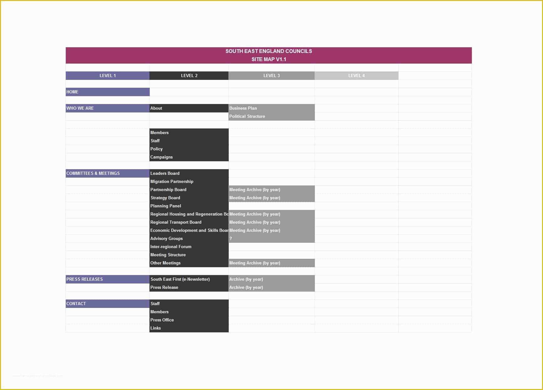 Website Map Template Free Of 20 Awesome Site Map Website Structure Templates