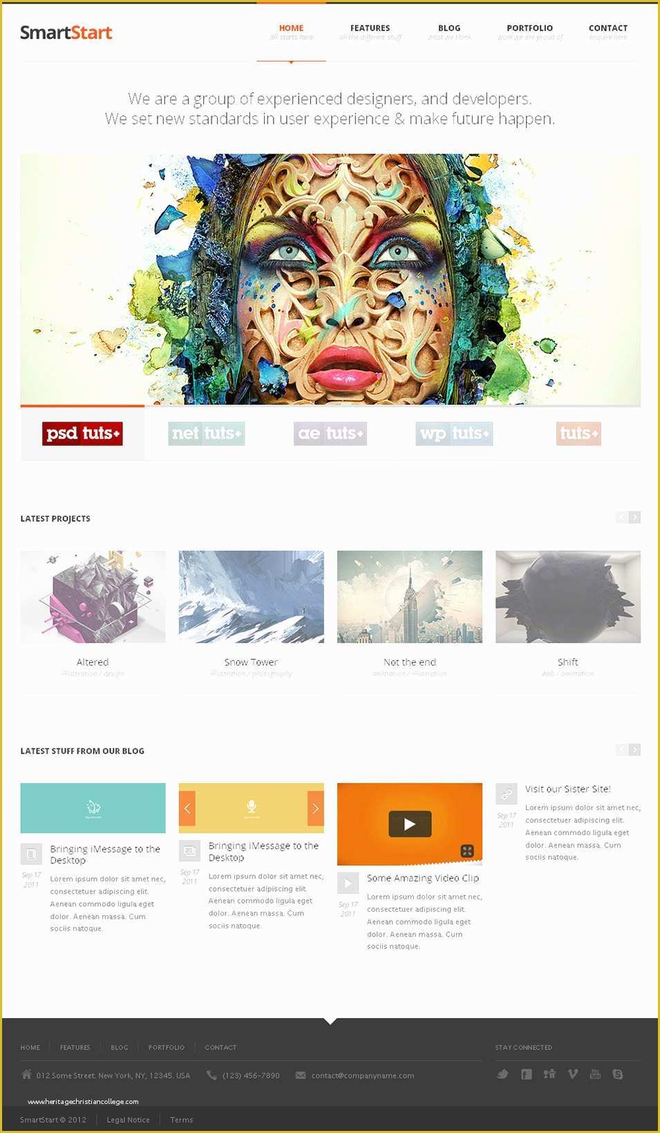 Website Template HTML5 Free Of 25 Responsive HTML5 themes & Templates