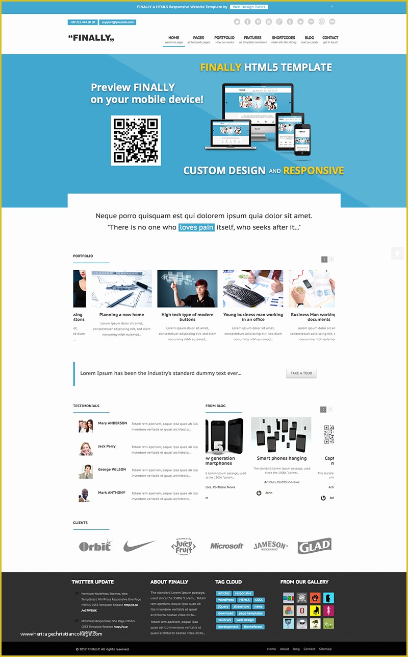 Website Template HTML5 Free Of Finally Responsive HTML5 Website Template Ready for Review
