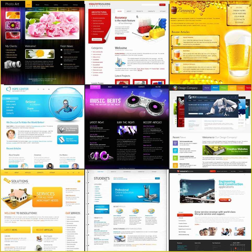 Website Template HTML5 Free Of Free HTML5 Website Templates Bundle Pack