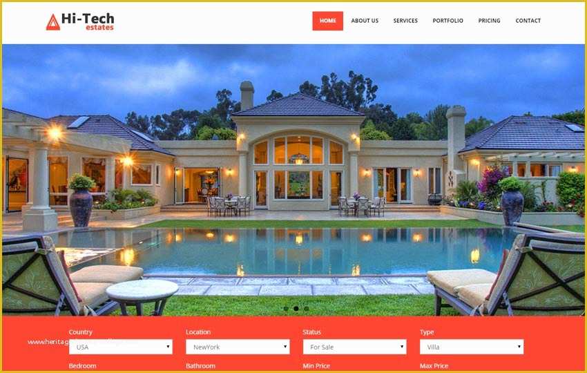 Website Templates for Real Estate Agents Free Of Real Estate Free Bootstrap Website Template Webthemez