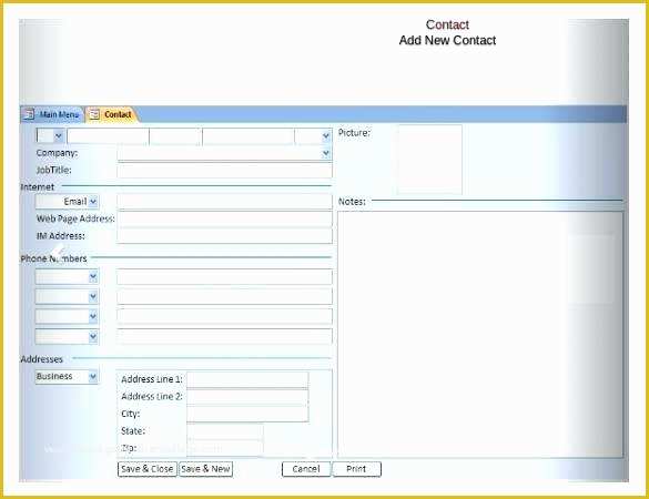 Website with Database Template Free Of Database Template Excel Customer Database Template Excel