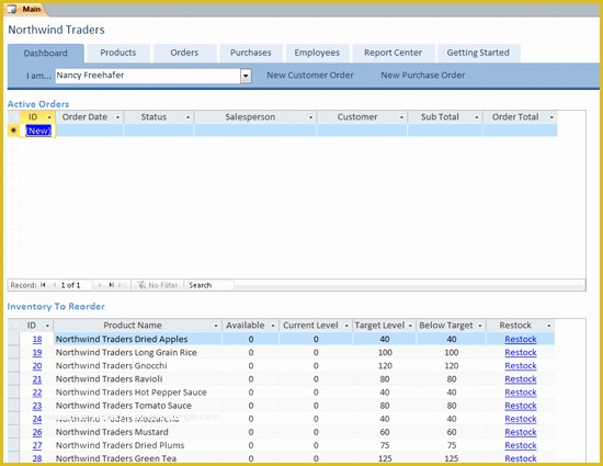 Website with Database Template Free Of northwind Database Template