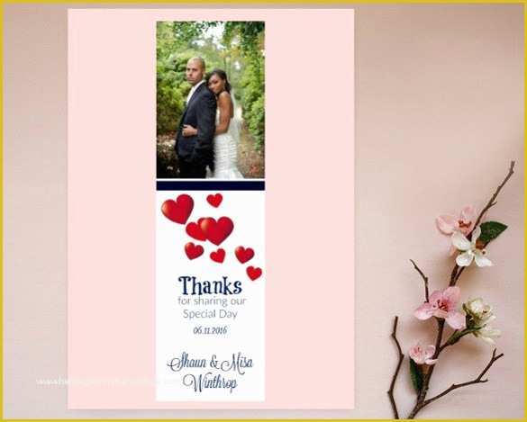 Wedding Bookmarks Templates Free Of 20 Wedding Bookmark Templates Psd Vector Eps