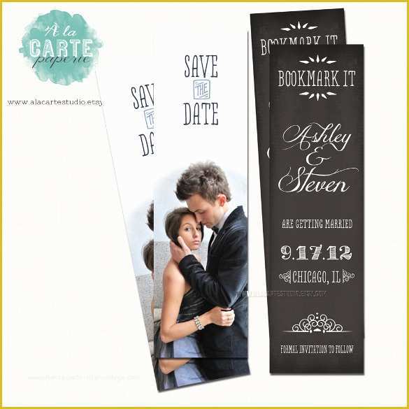 Wedding Bookmarks Templates Free Of Save the Date Bookmark Template – 69 Free Psd Ai Eps