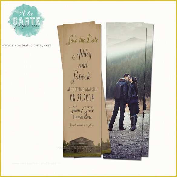 Wedding Bookmarks Templates Free Of Save the Date Bookmark Template – 69 Free Psd Ai Eps