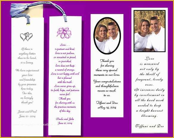 Wedding Bookmarks Templates Free Of Wedding Bookmark Template – 95 Free Psd Ai Vector Eps