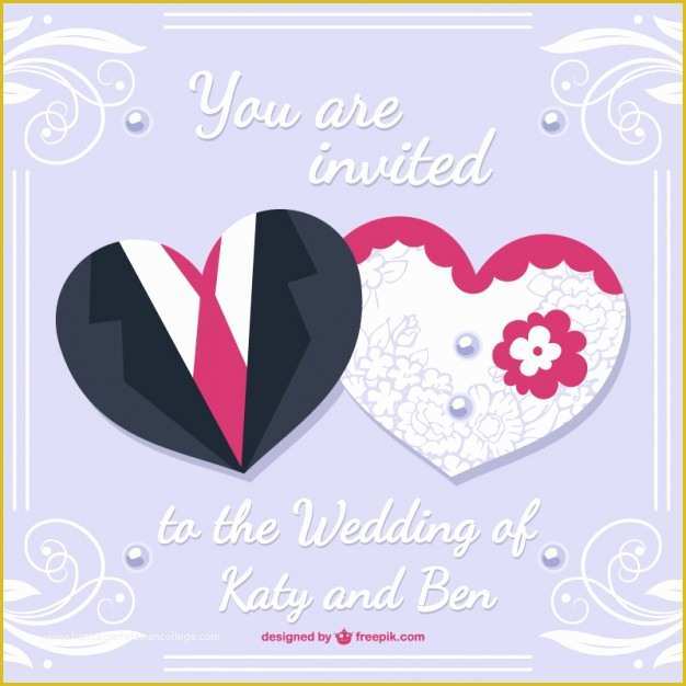 Wedding Card Design Template Free Download Of Bride and Groom Wedding Card Desing Vector