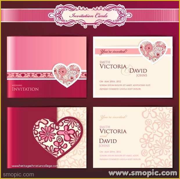 Wedding Card Design Template Free Download Of Dream Angels Wedding Invitation Card Cover Background