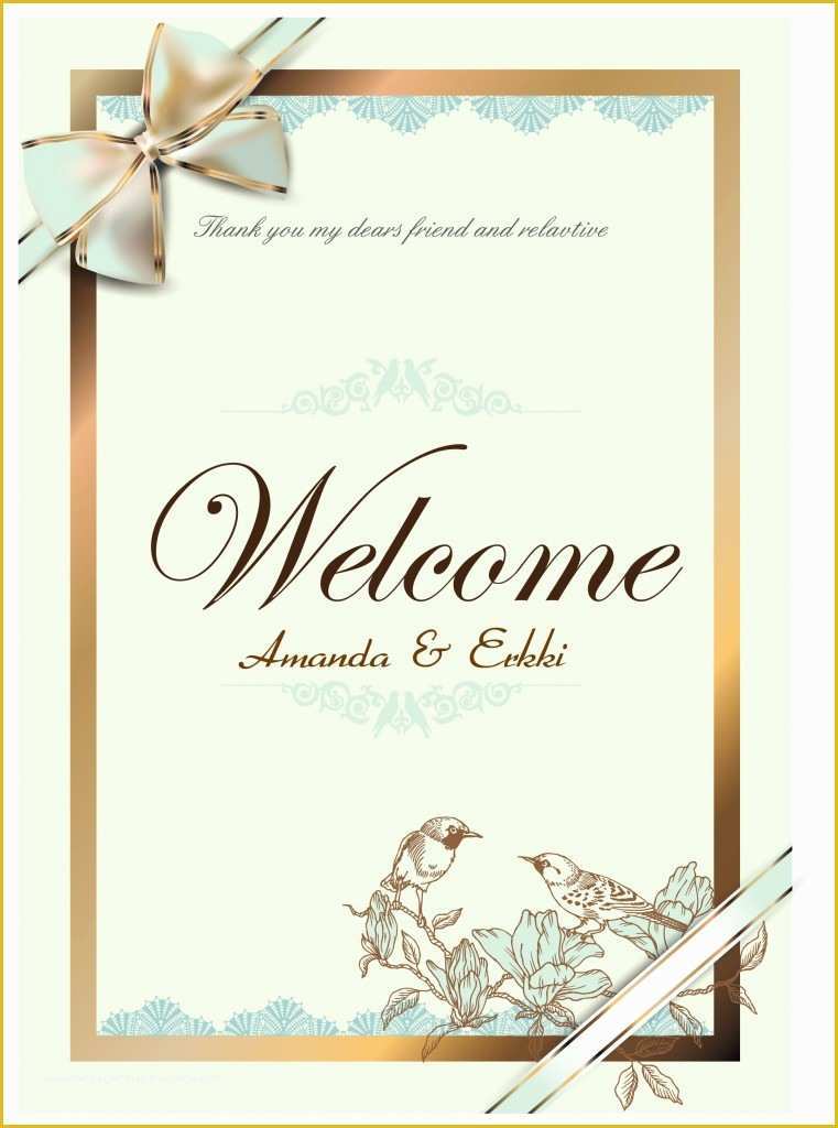 Wedding Card Design Template Free Download Of Free Vector About Wedding Card Vector