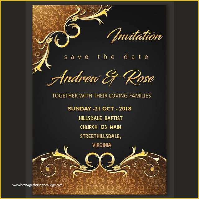 Wedding Card Design Template Free Download Of Wedding Invitation Card Design Template Template for Free