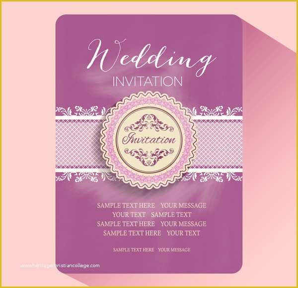 Wedding Card Design Template Free Download Of Wedding Invitation Card Templates Free Vector In Adobe
