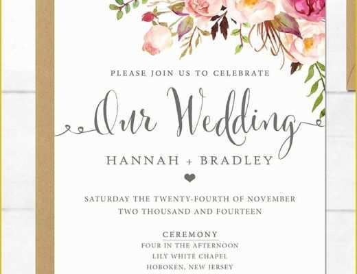 Wedding Card Design Template Free Download Of Wedding Invitation Wedding Invitation Template Superb