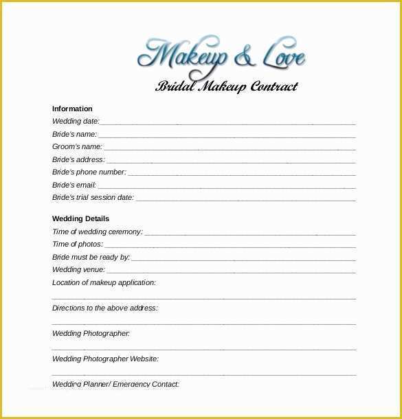 Wedding Contract Template Free Of 27 Wedding Contract Templates – Example Word Google Docs