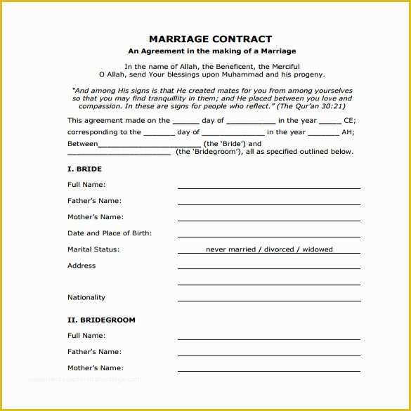 Wedding Contract Template Free Of Wedding Contract Template – 9 Free Word Pdf Documents