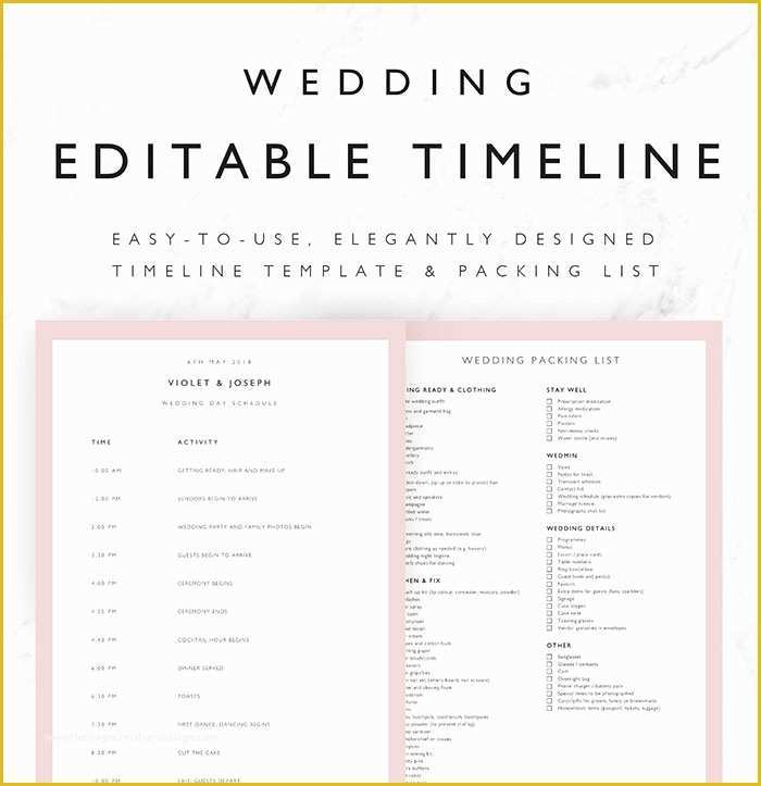 Wedding Day Timeline Template Free Of 25 Beautiful Wedding Timeline Templates Mashtrelo