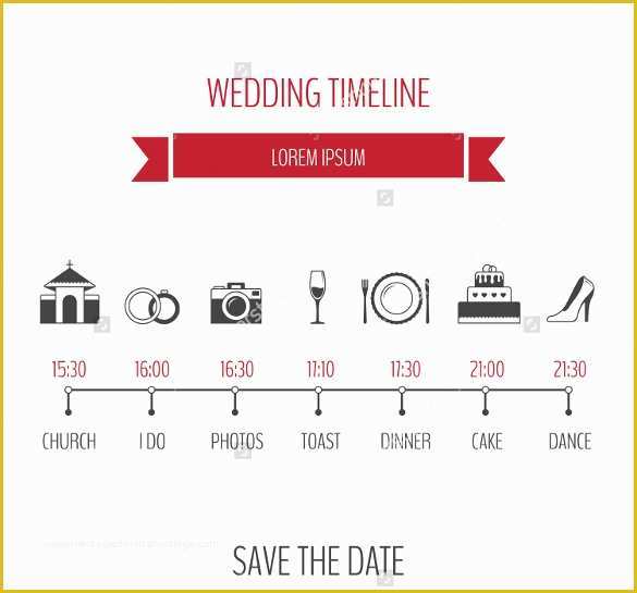 Wedding Day Timeline Template Free Of 31 Wedding Timeline Templates Psd Ai Eps Pdf Word
