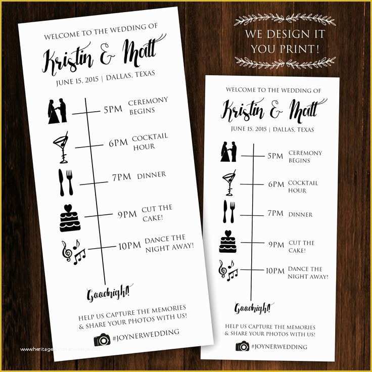 40 Wedding Day Timeline Template Free