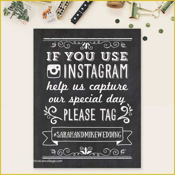 Wedding Hashtag Sign Template Free Of How to Choose A Wedding Hashtag This Fairy Tale Life