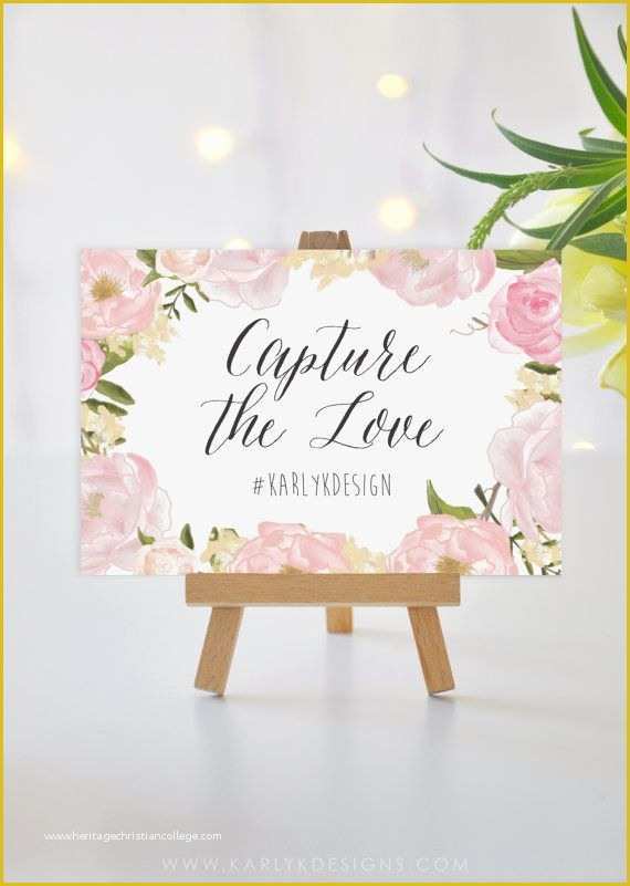 Wedding Hashtag Sign Template Free Of social Media Wedding Sign ⋆ Printable Wedding Sign