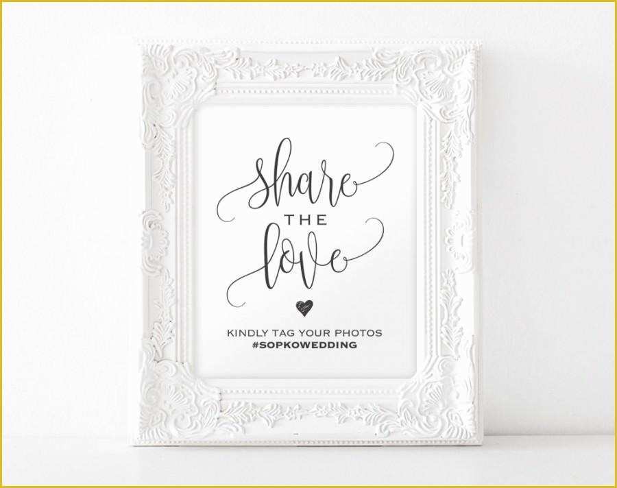 Wedding Hashtag Sign Template Free Of the Love Sign Wedding Hashtag Sign Hashtag